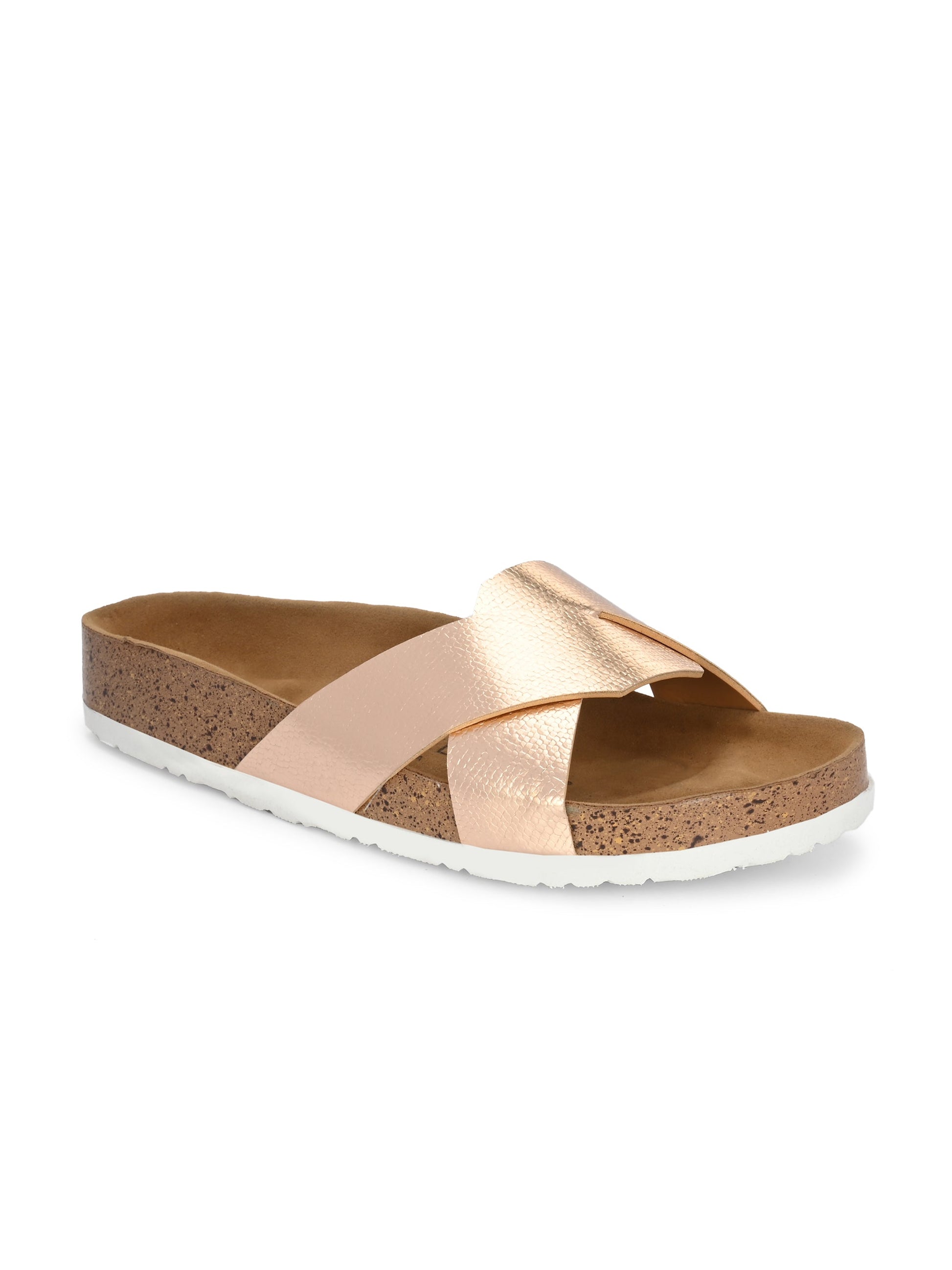 Golden Serenity Cork Sandal For Women-7