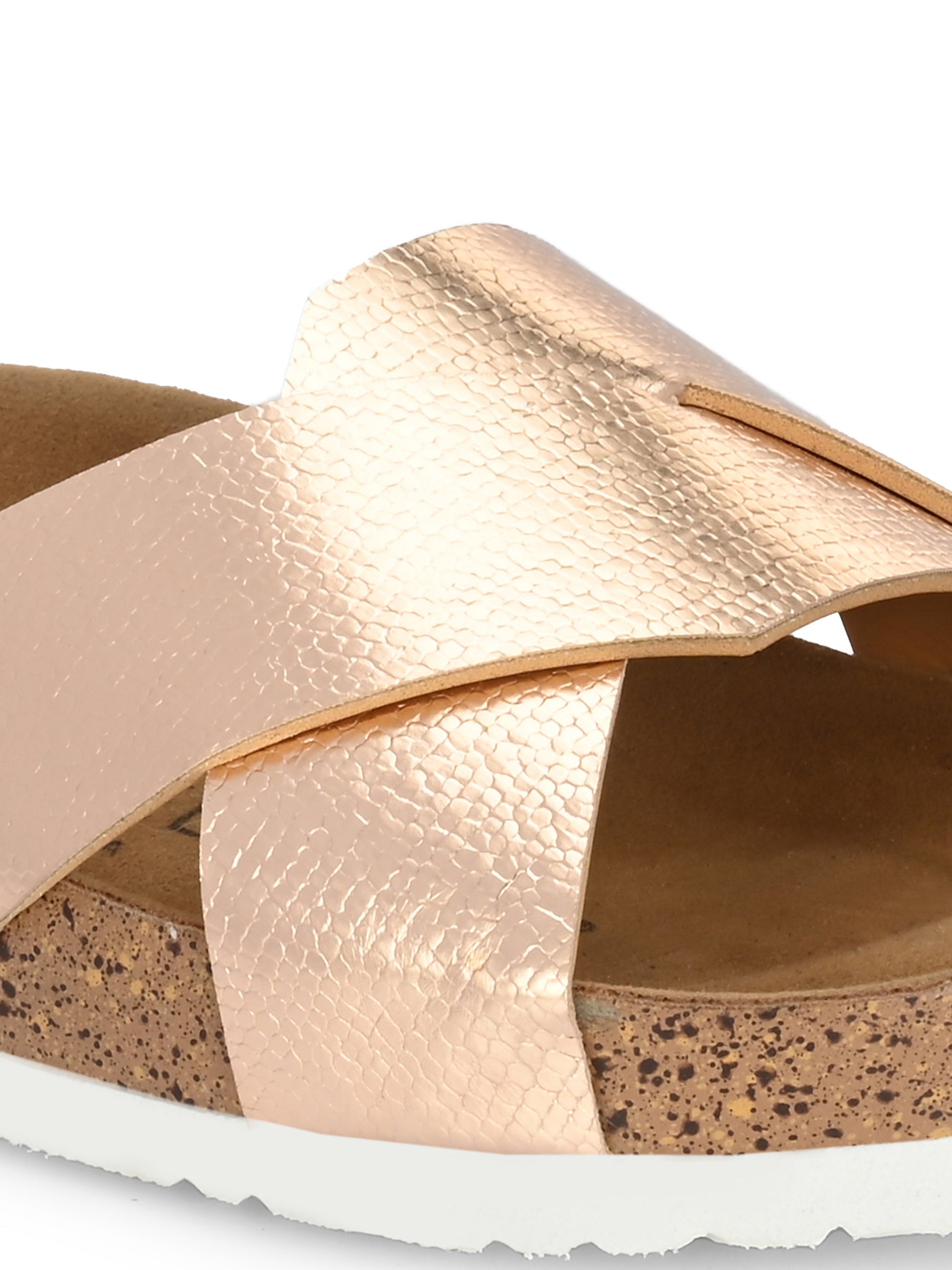 Golden Serenity Cork Sandal For Women-11