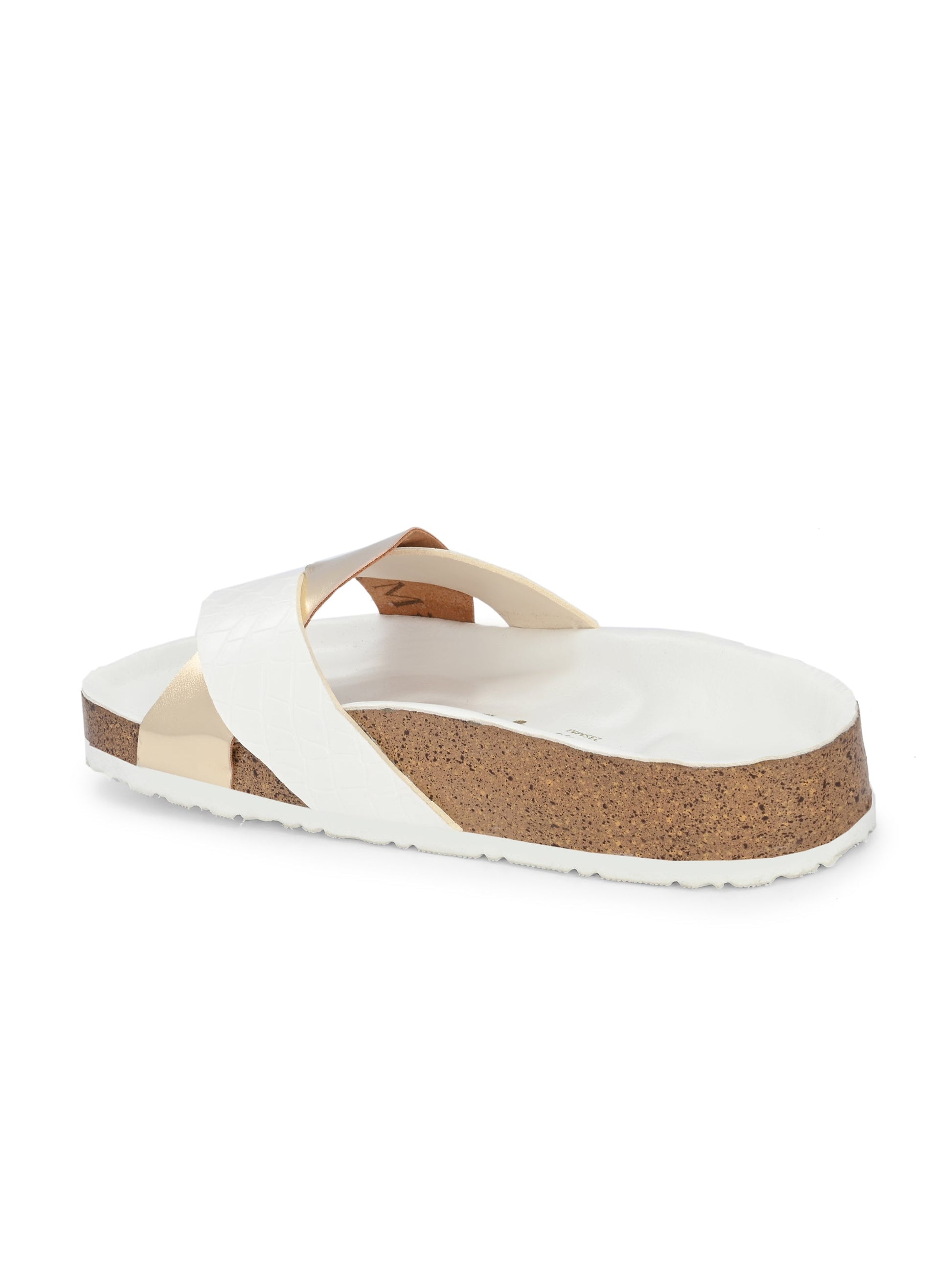 Golden Serenity Cork Sandal For Women-2
