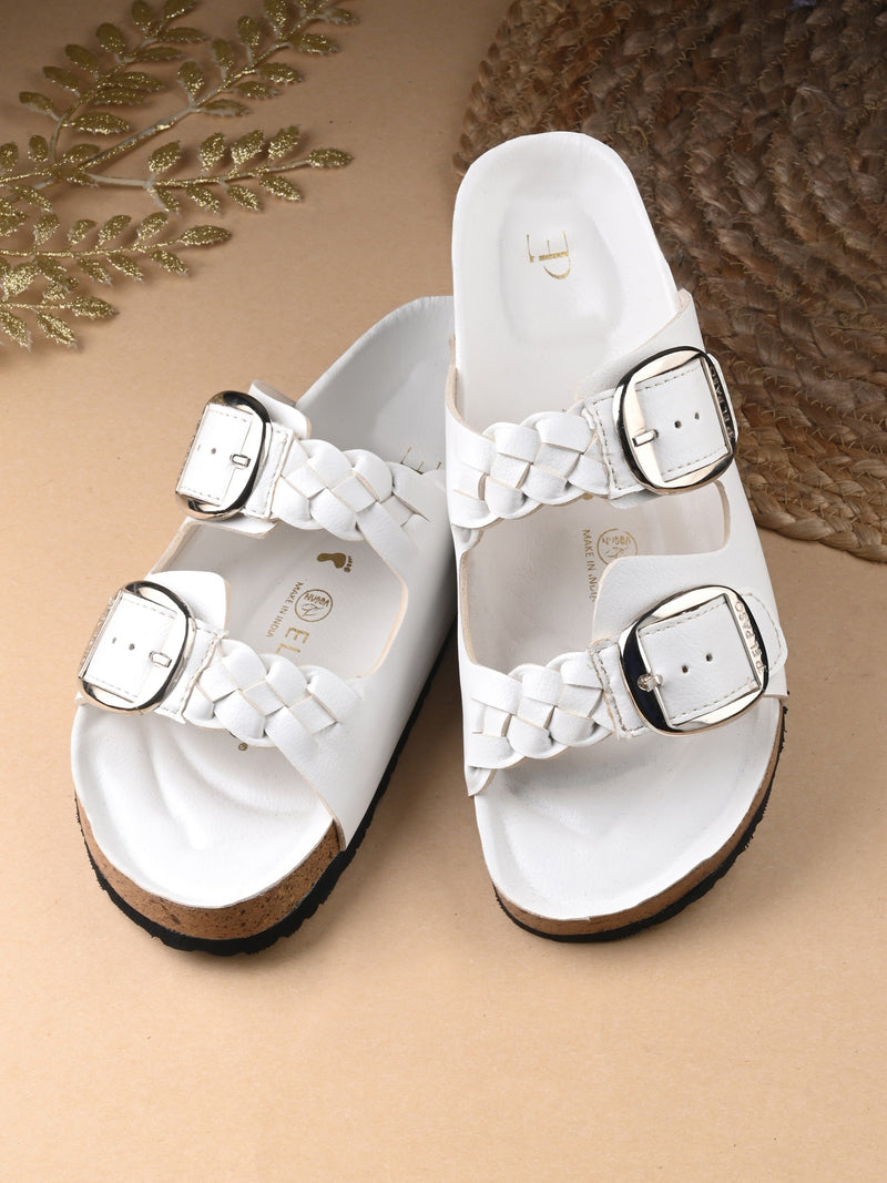 Opulent Olive Cork Sandals For Women-12