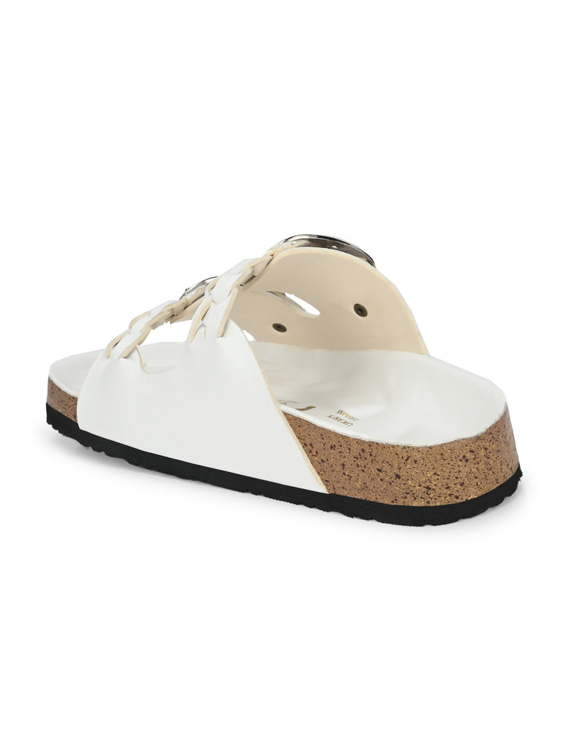 Opulent Olive Cork Sandals For Women-8