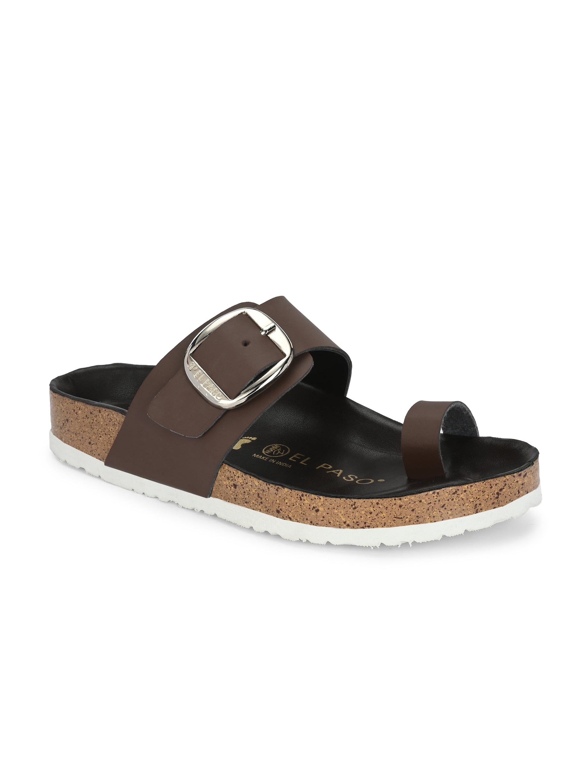 Walnut Buckle Platform For Women-1