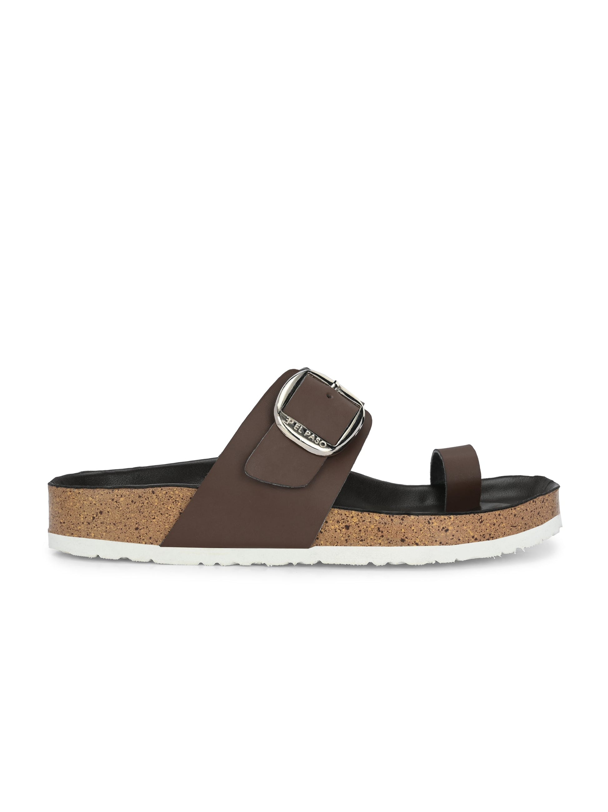 Walnut Buckle Platform For Women-3