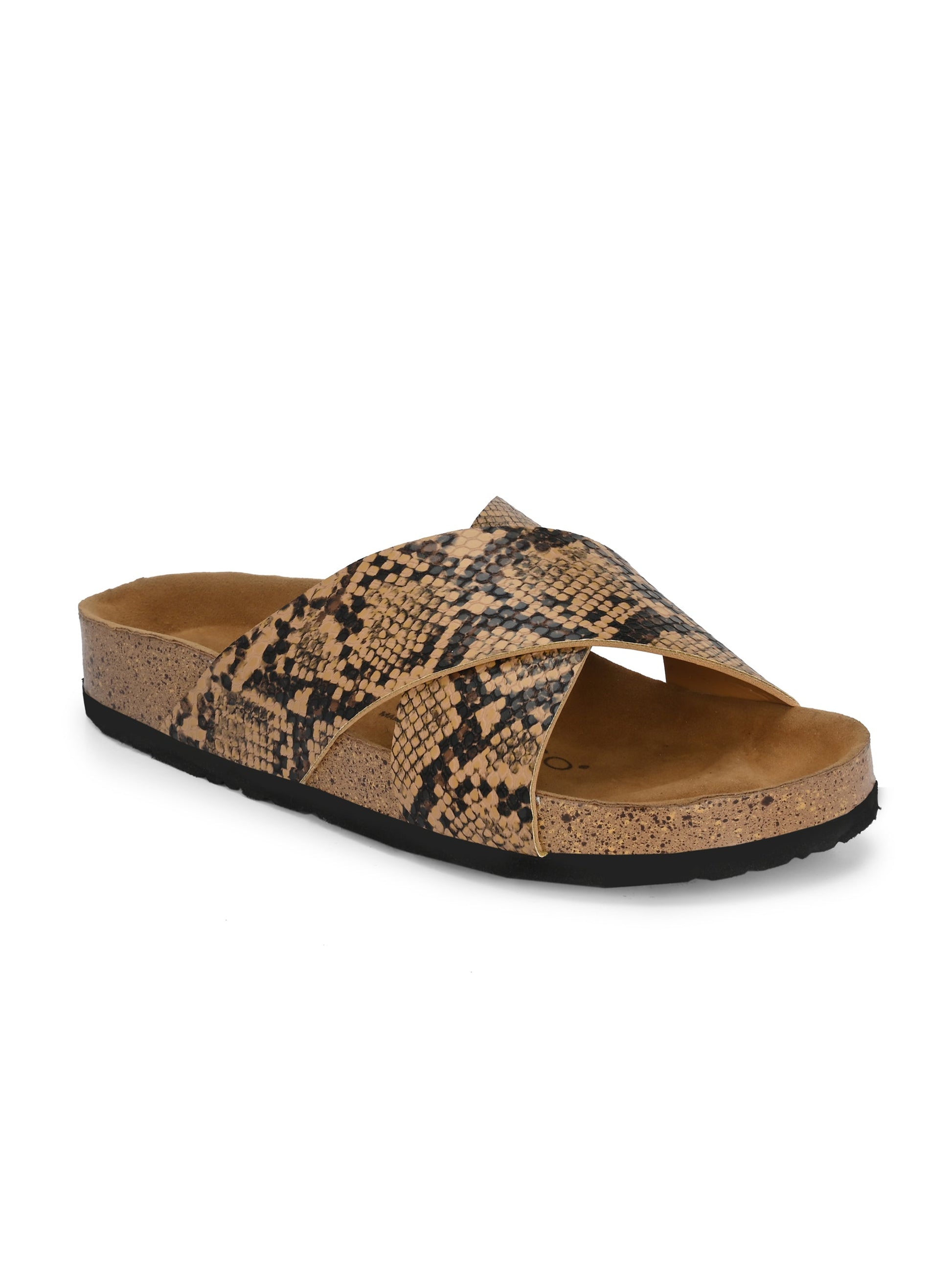 Sable Cross Strap Platform For Women-7