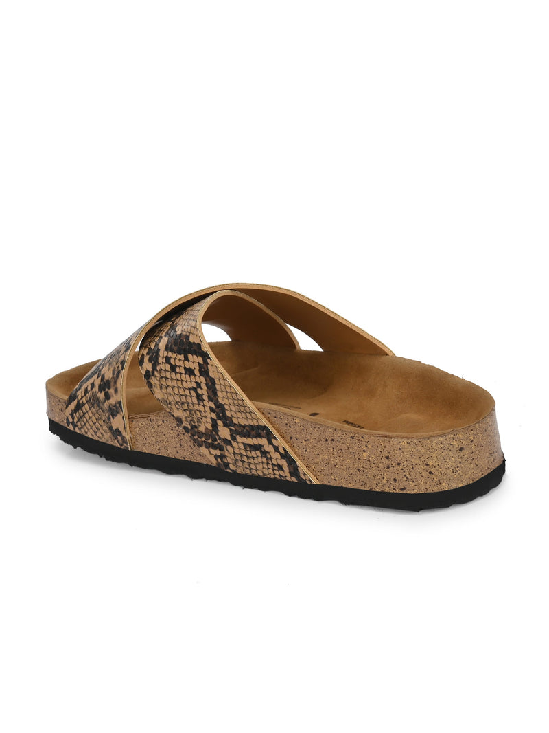 Sable Cross Strap Platform For Women-8