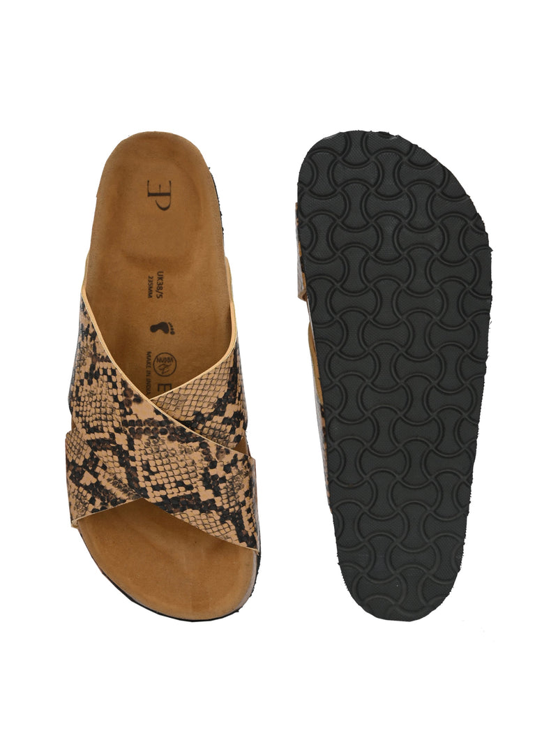 Sable Cross Strap Platform For Women-10
