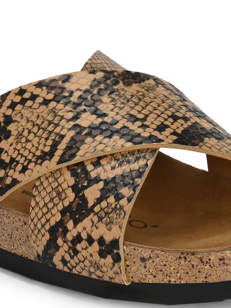 Sable Cross Strap Platform For Women-11