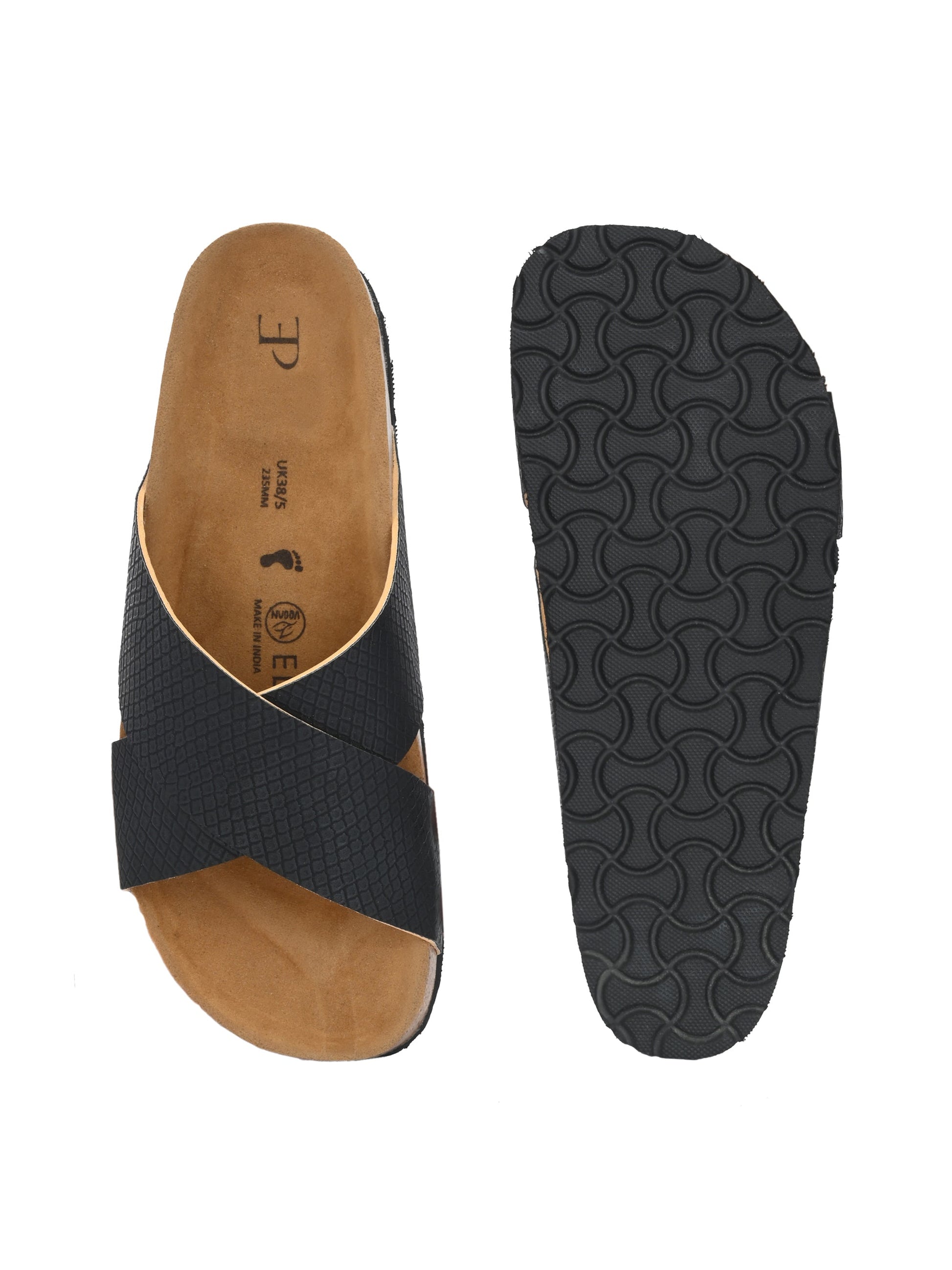 Sable Cross Strap Platform For Women-4