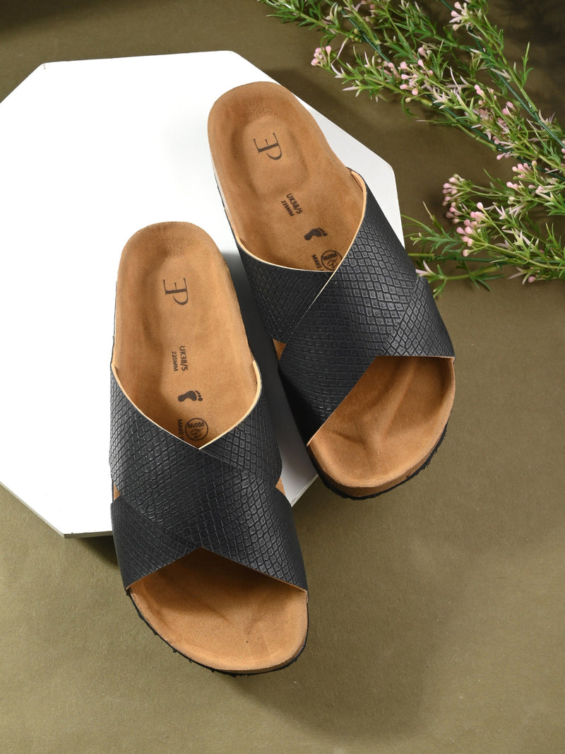 Sable Cross Strap Platform For Women-6
