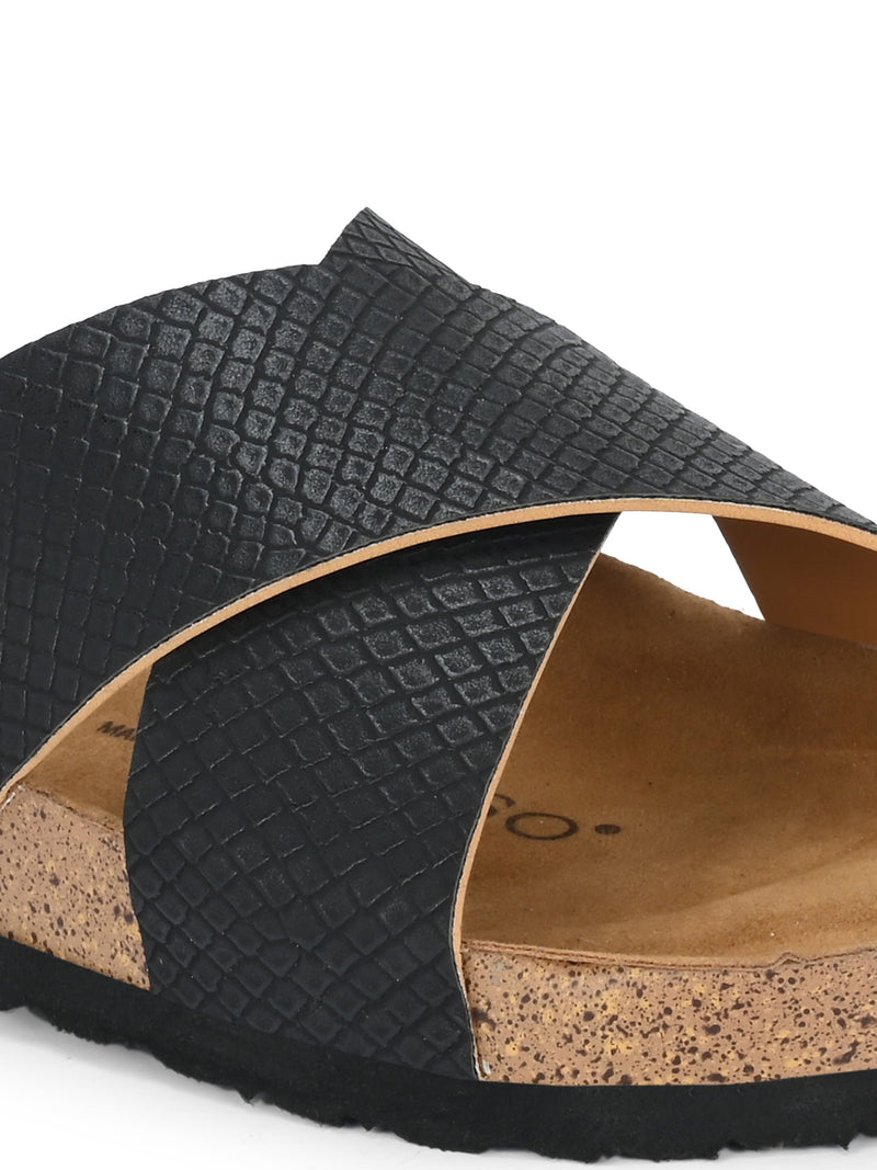 Sable Cross Strap Platform For Women-5