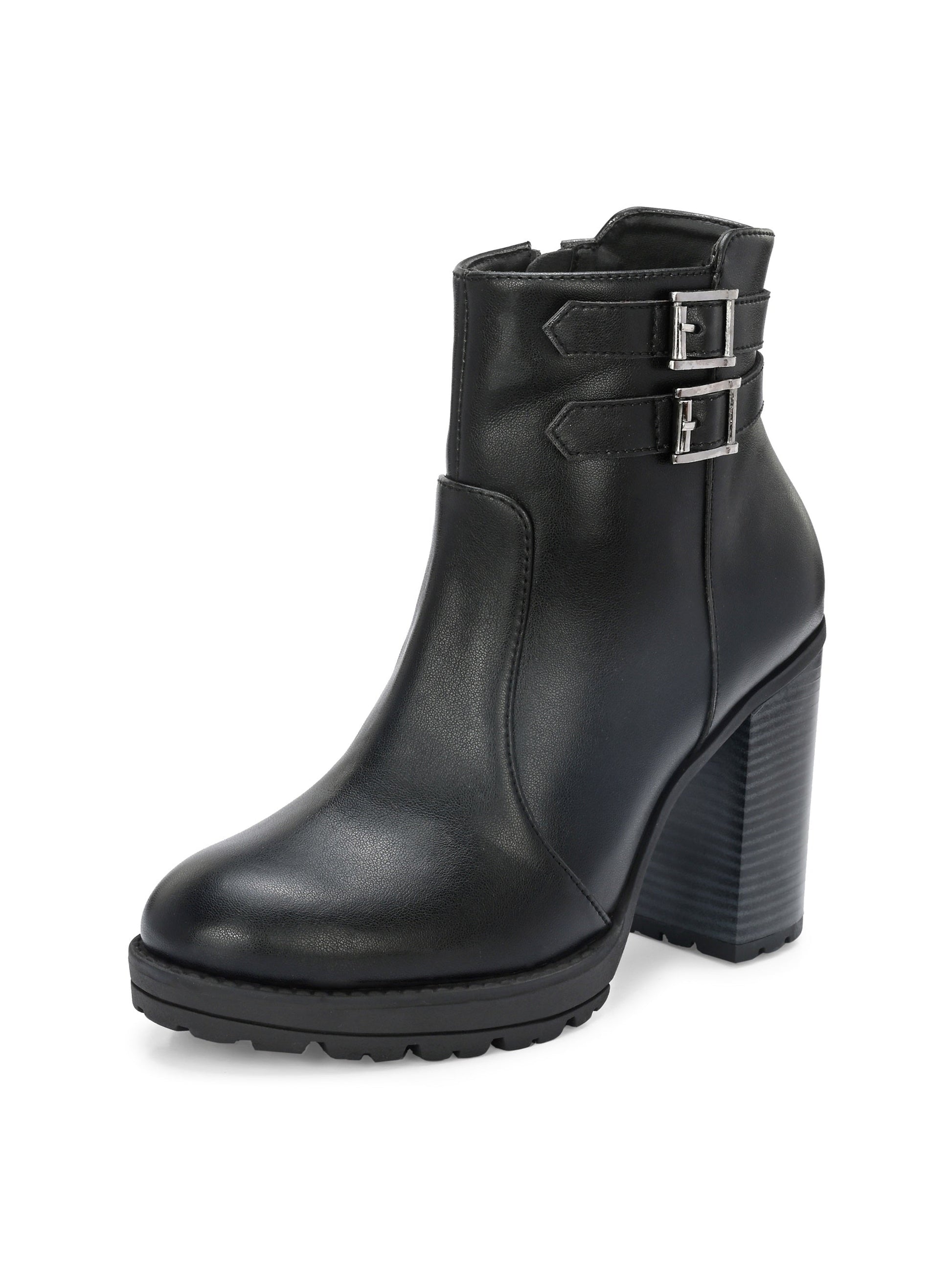 Midnight High-Heeled Ankle Boot For Women-10