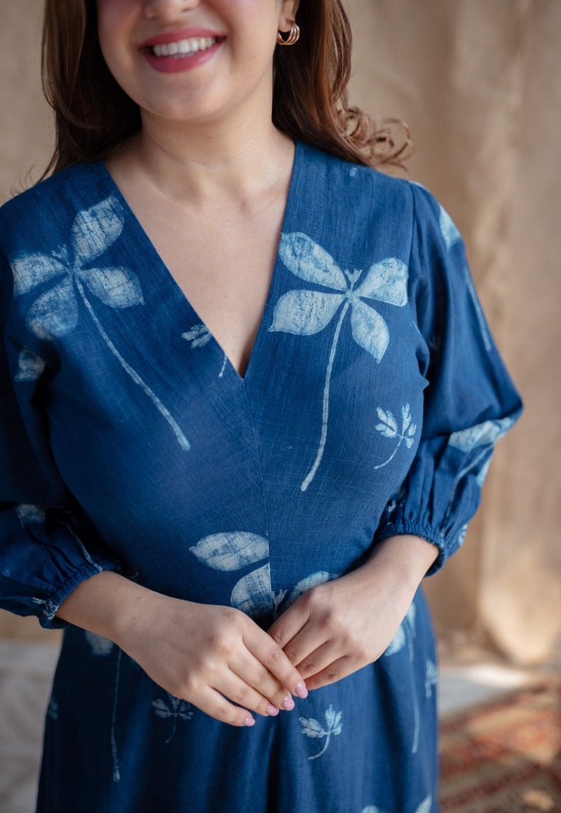 Iyana Dabu Slub Cotton Dress