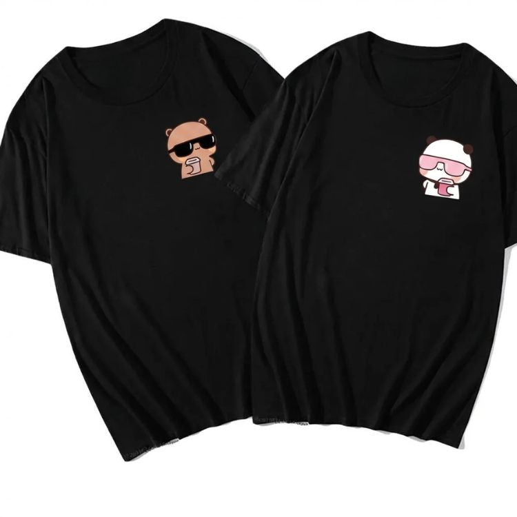 Dudu Bubu Cool Couple Tees 😎 (Pack of 2)