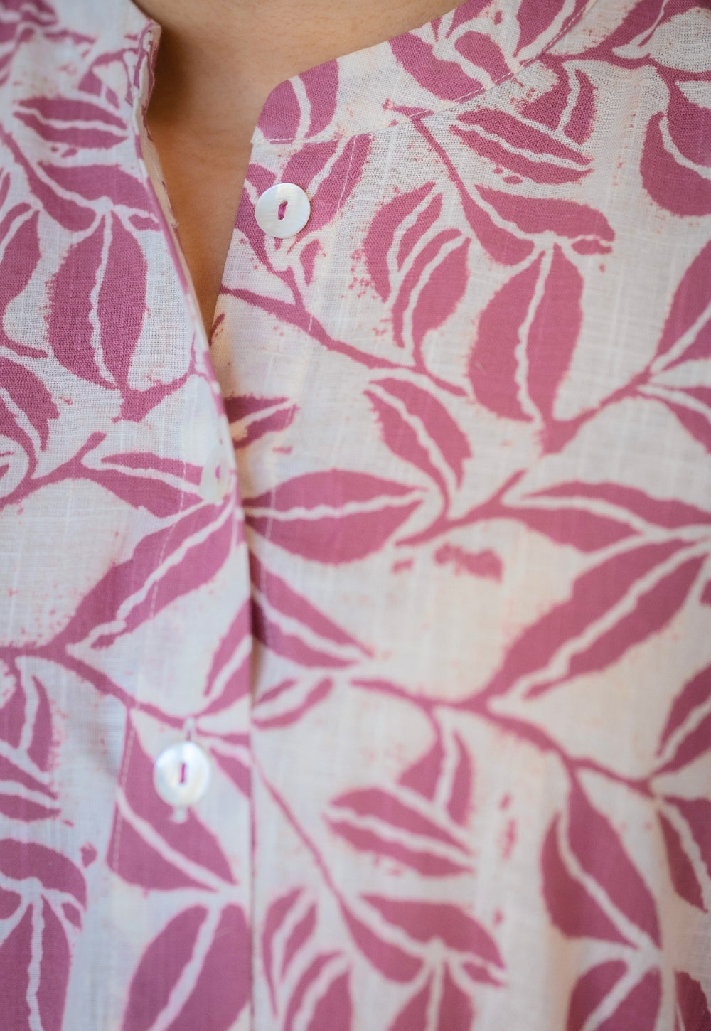 Ayaat Pink Hand Block Print Slub Cotton Straight Kurta