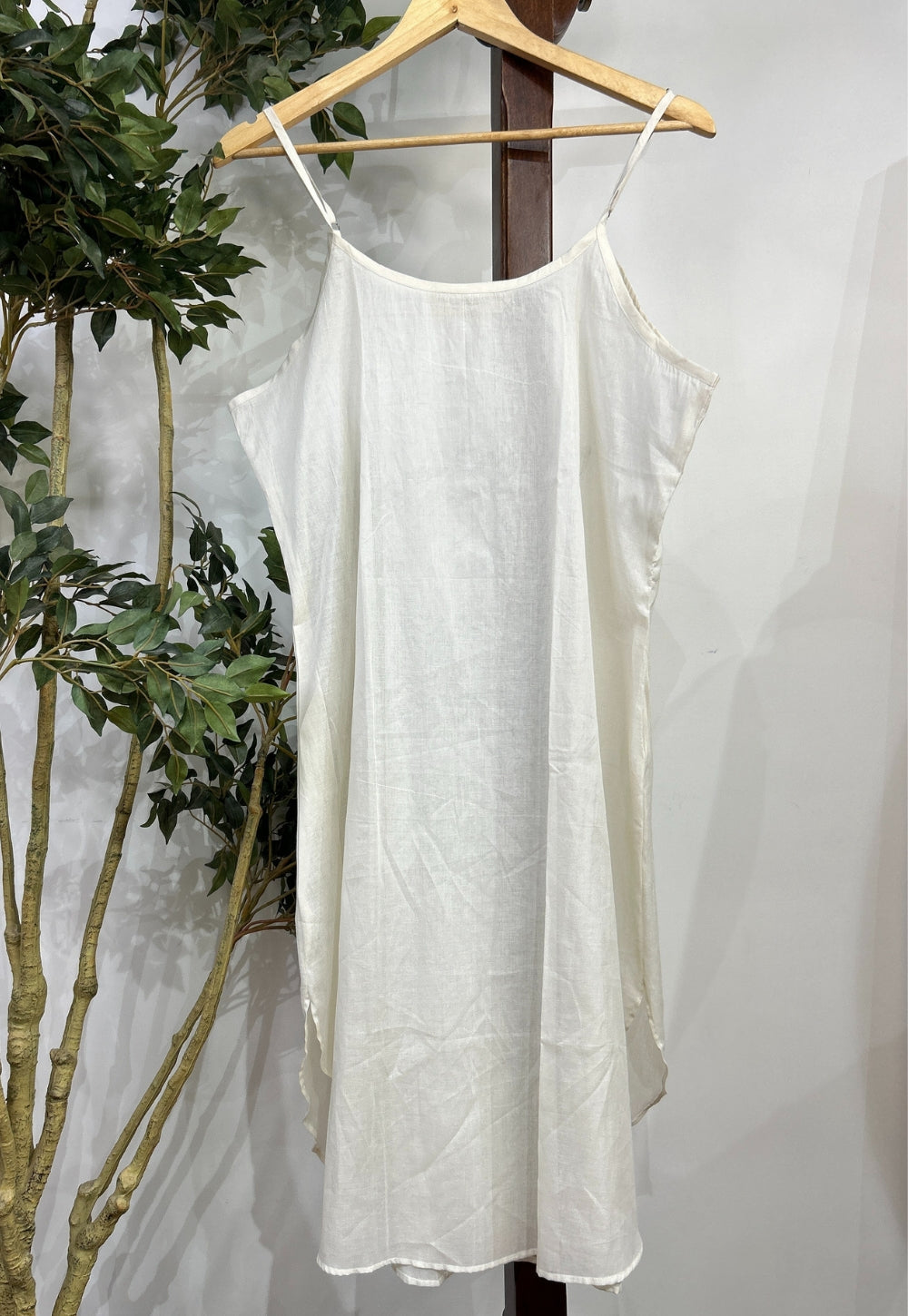 Solid Mul Cotton Straight Slip