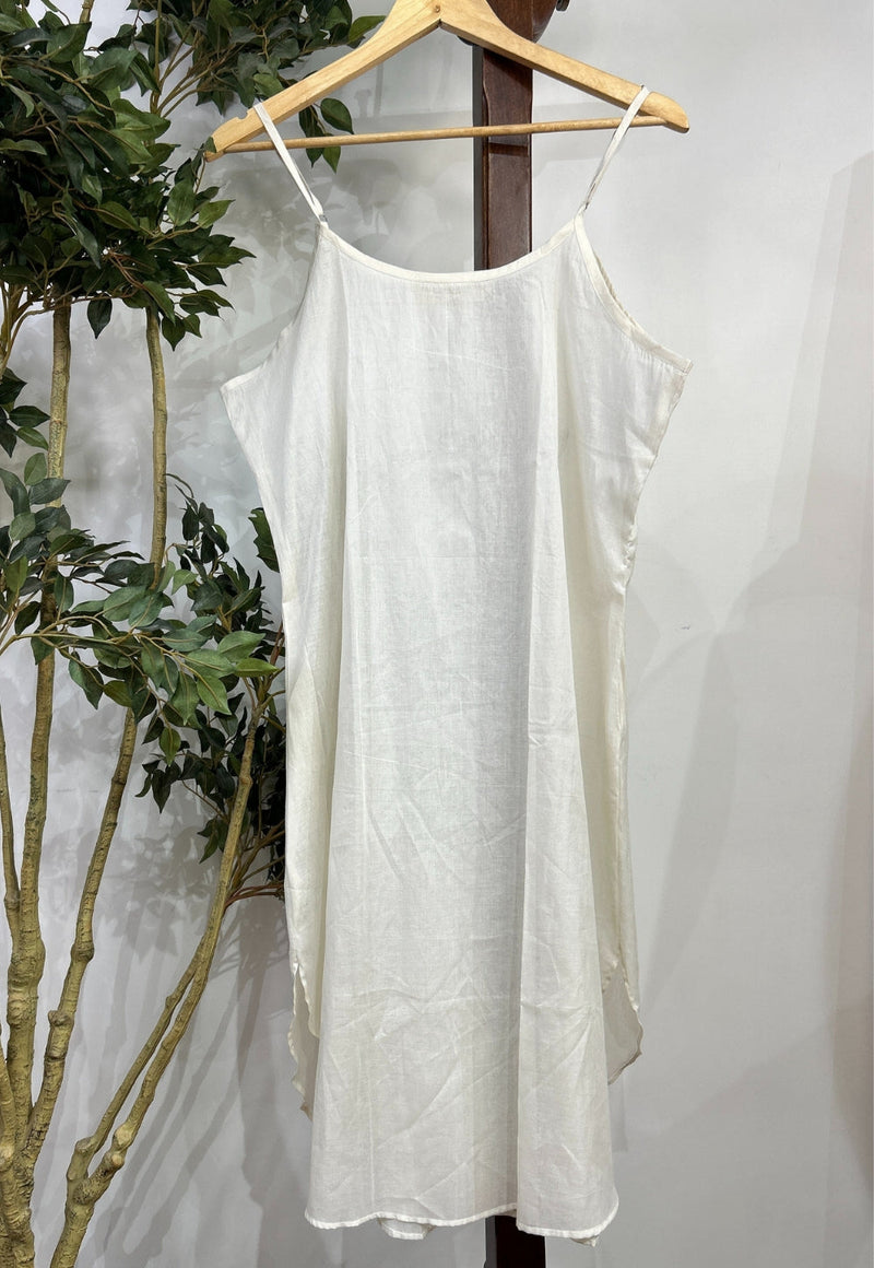Solid Mul Cotton Straight Slip