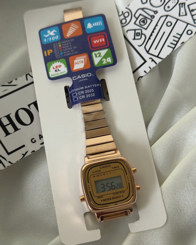 Vintage D124 Rose Gold (Digital Watch)