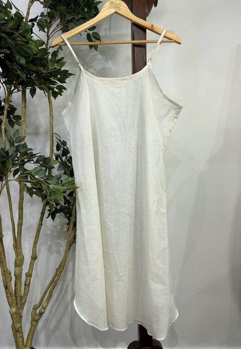 Solid Mul Cotton Straight Slip