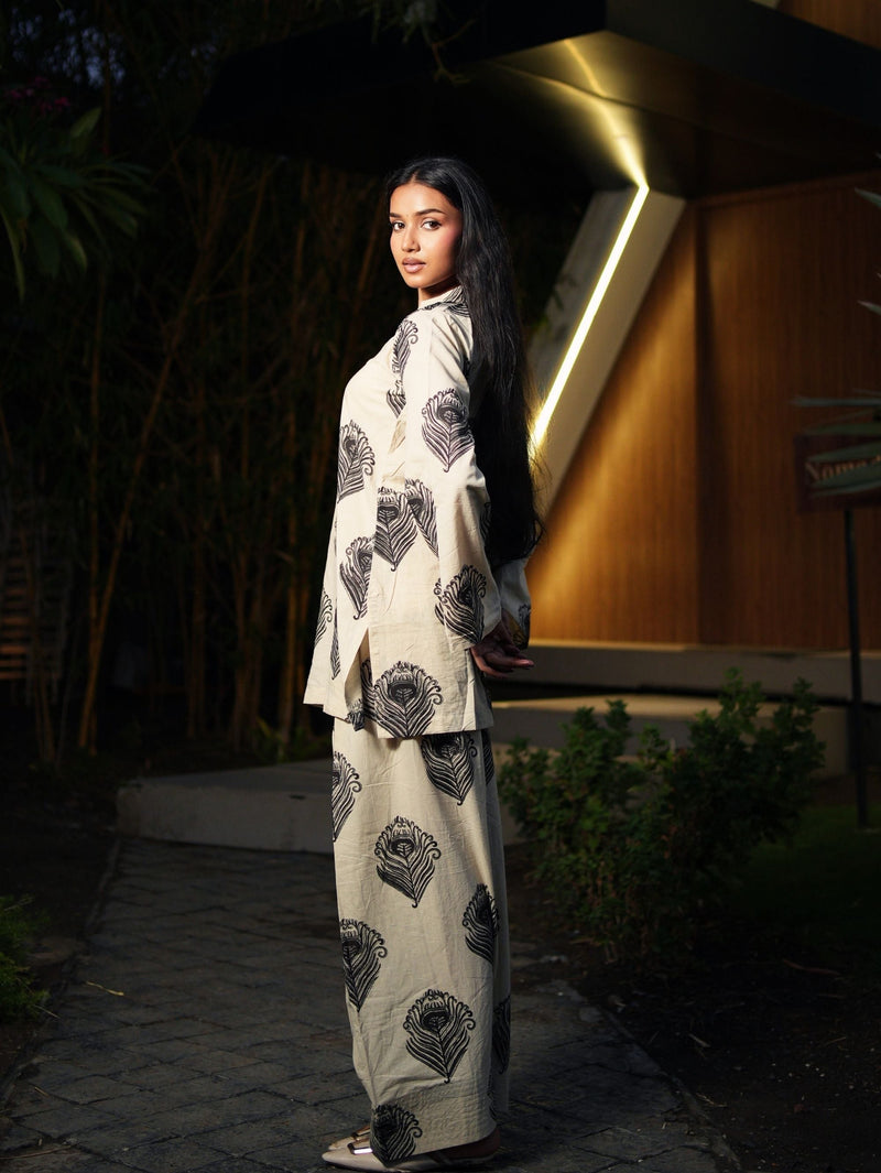 Hania Oversized Two Piece Farshi Set for Women