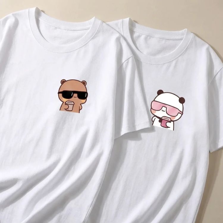 Dudu Bubu Cool Couple Tees 😎 (Pack of 2)-4