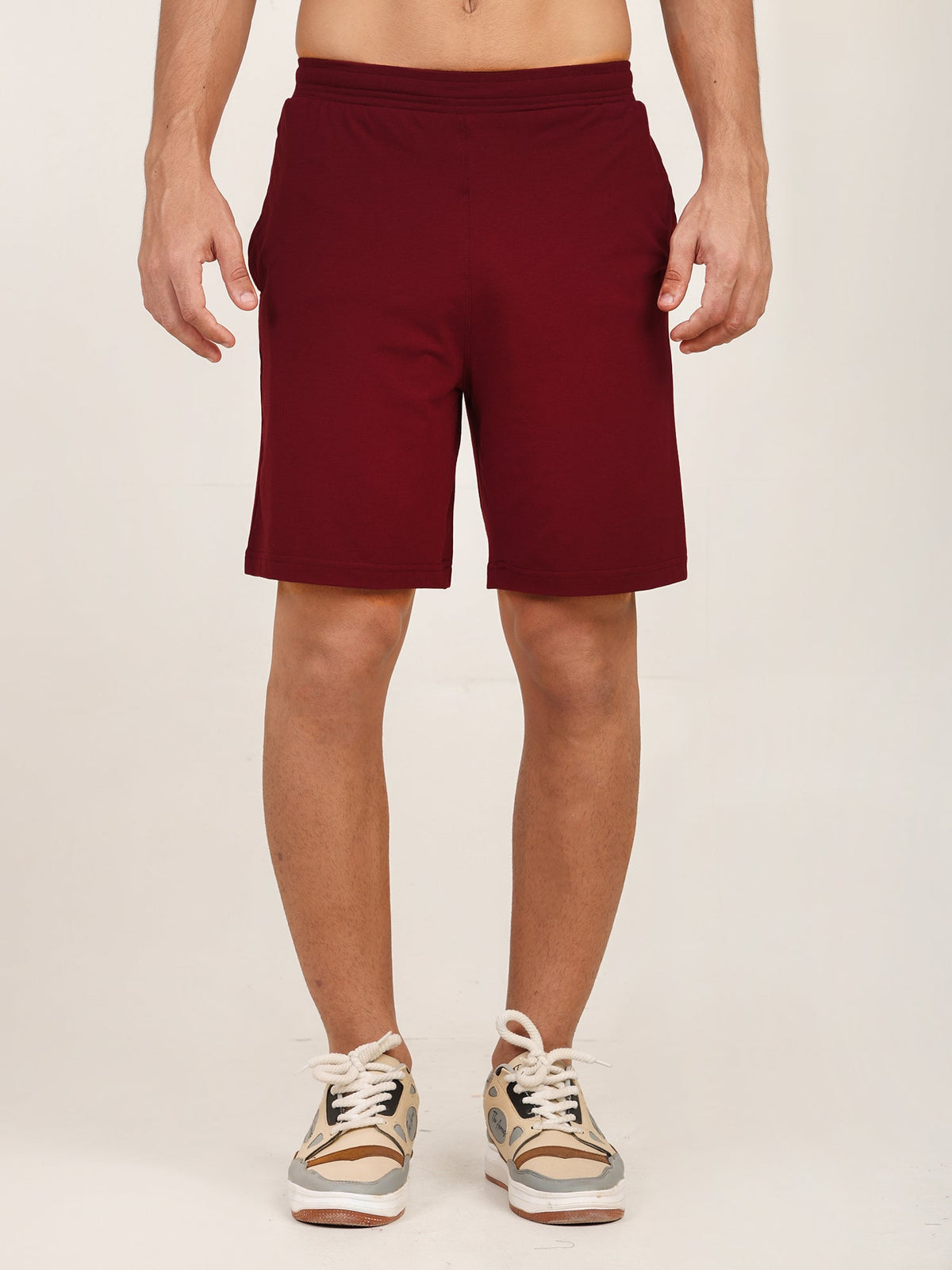 Naturefab Men’s Organic Bamboo Shorts Deep Red