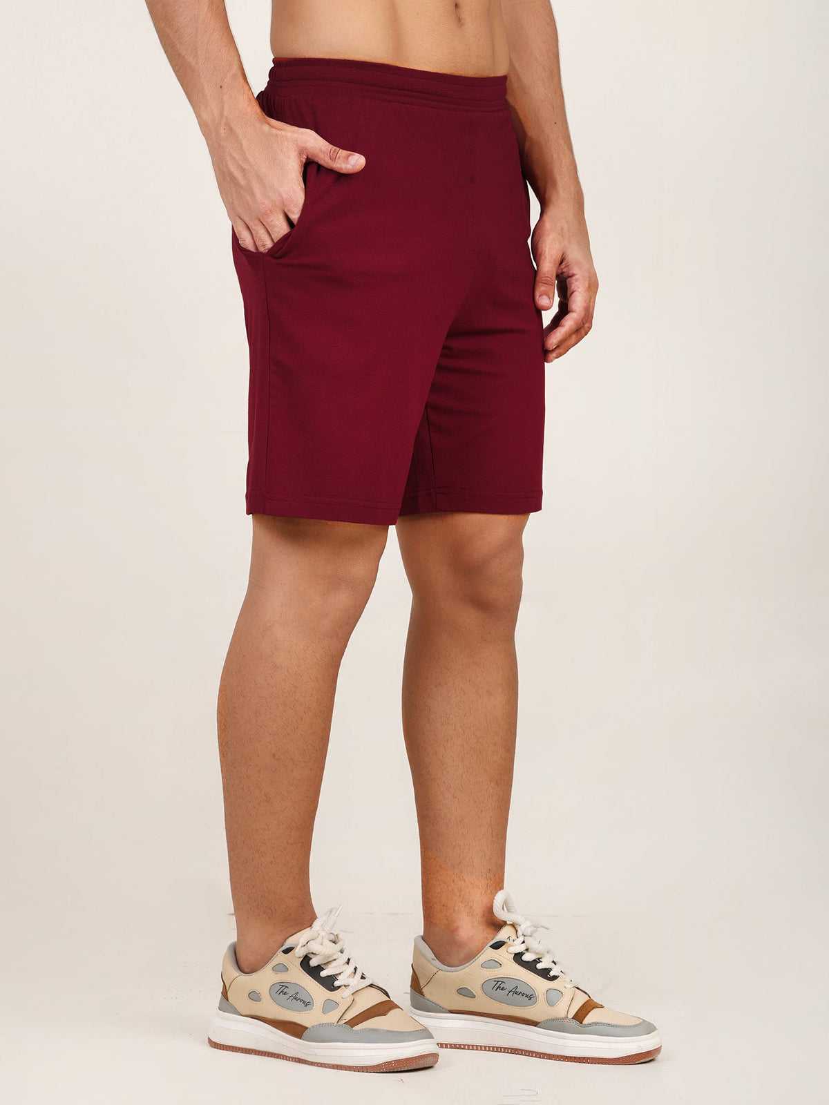 Naturefab Men’s Organic Bamboo Shorts Deep Red