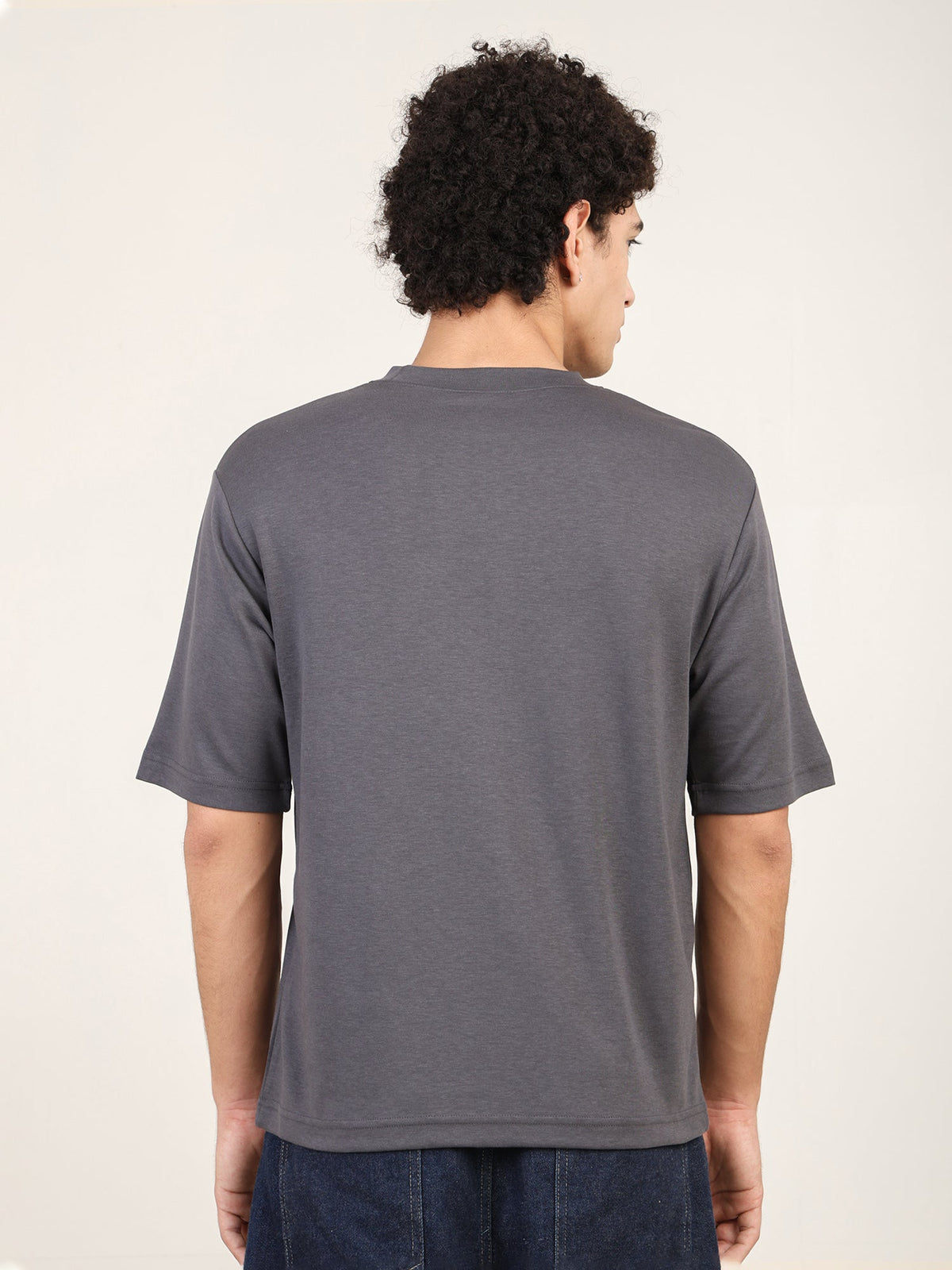 Naturefab Men's Organic Bamboo Oversize Tshirt Gray-6