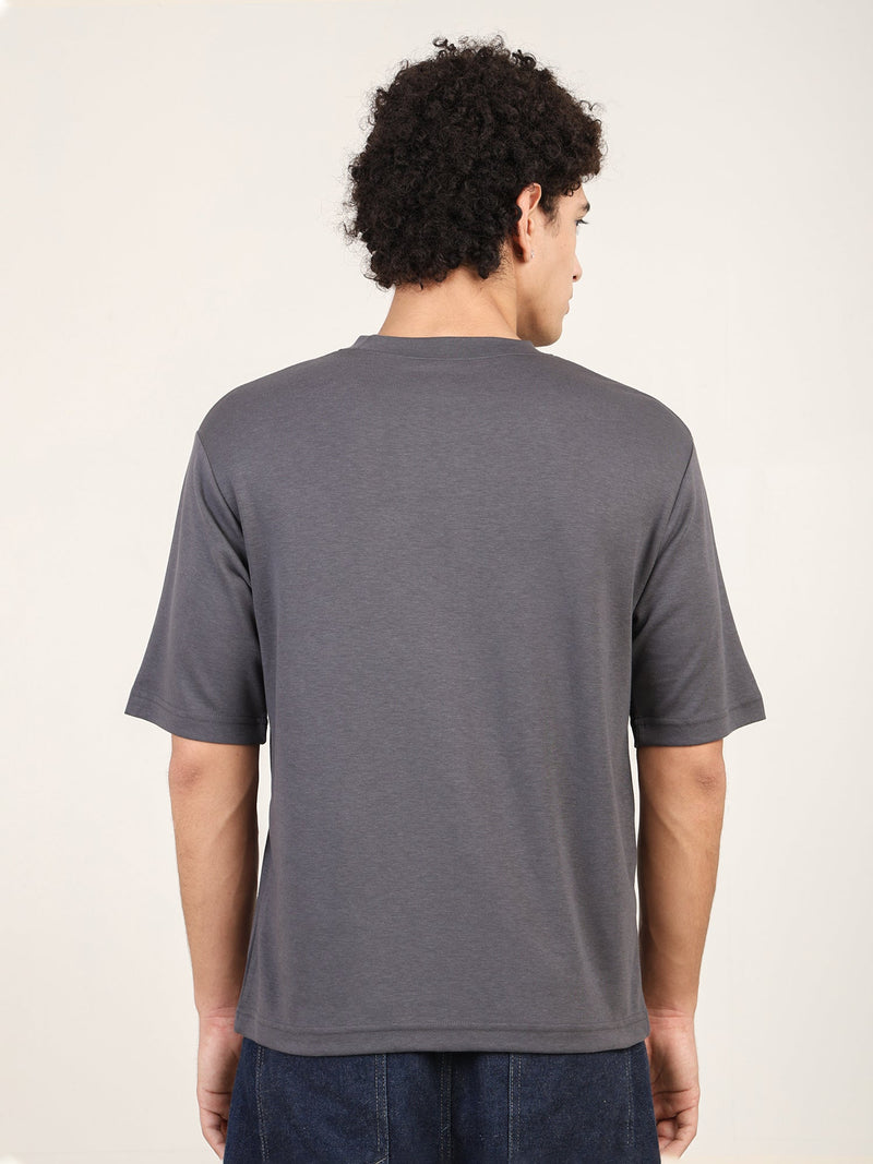 Naturefab Men's Organic Bamboo Oversize Tshirt Gray-6
