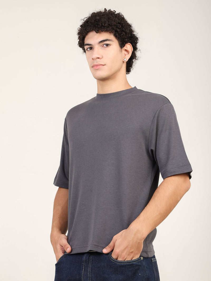 Naturefab Men's Organic Bamboo Oversize Tshirt Gray-7