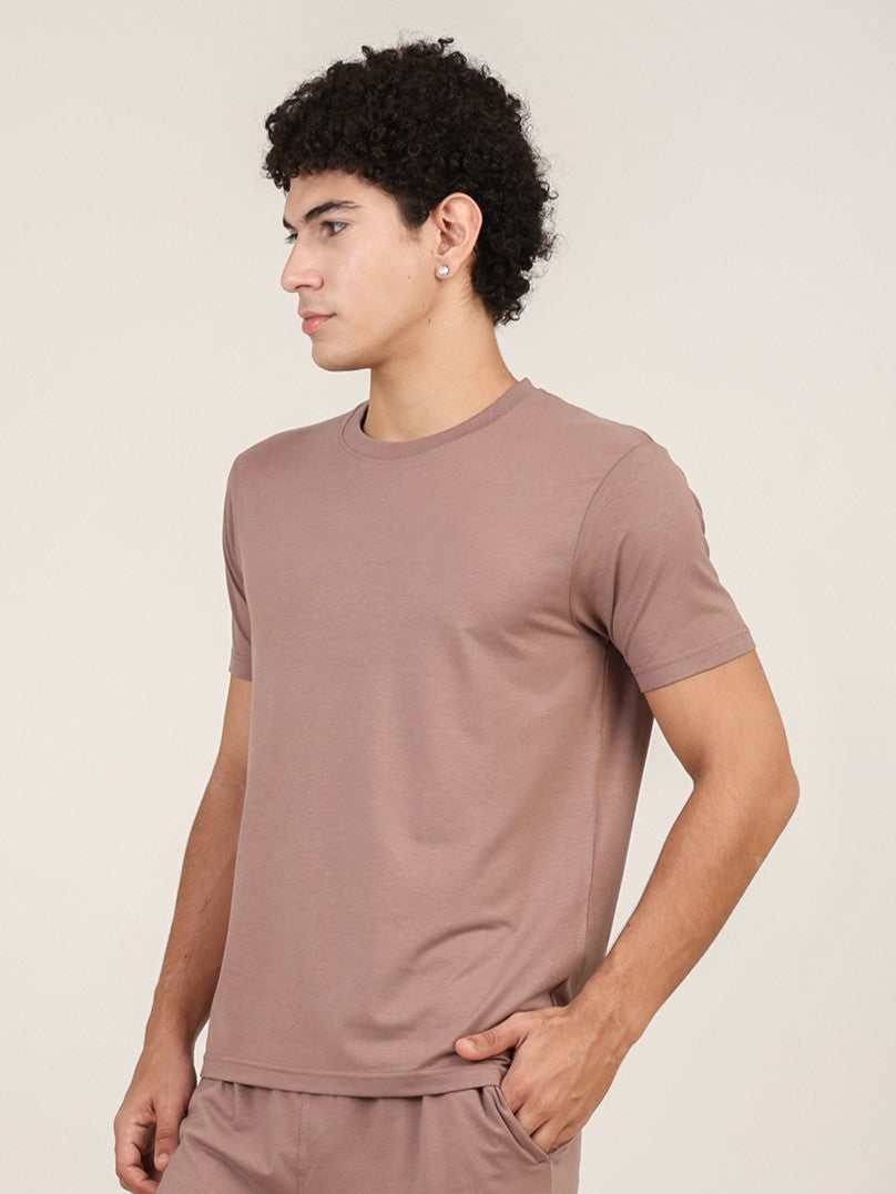 Naturefab Men's Organic Bamboo Tshirt Walnut-2