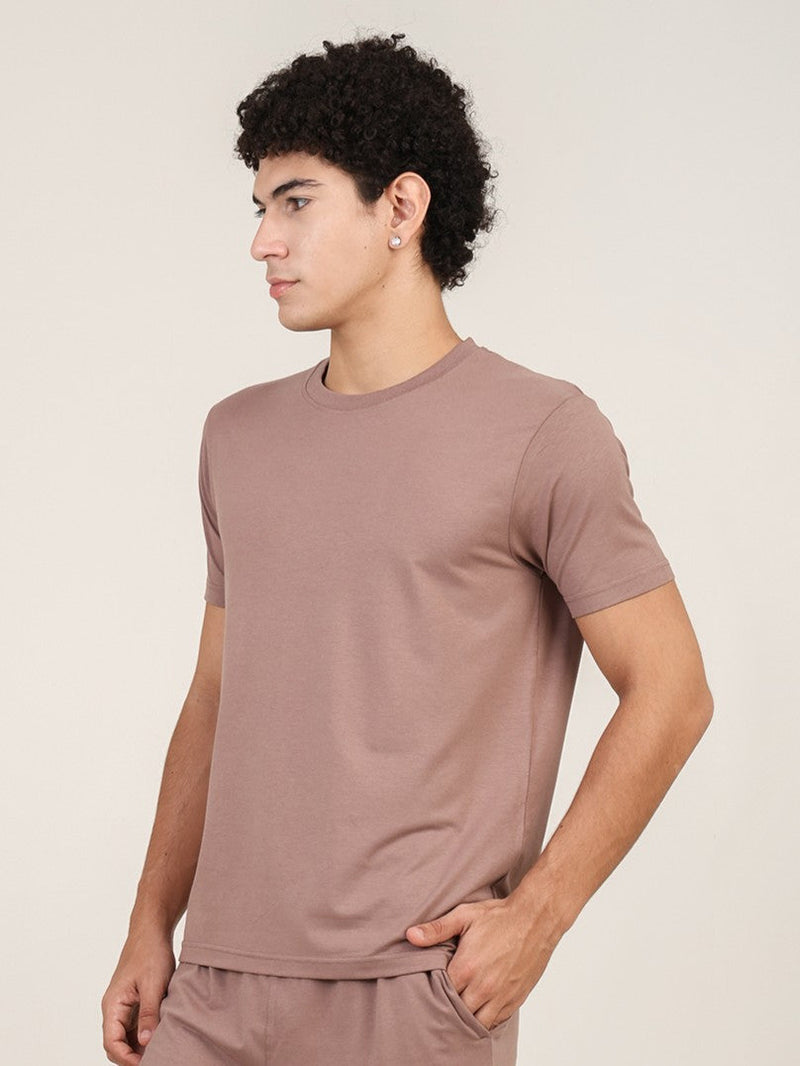 Naturefab Men's Organic Bamboo Tshirt Walnut-2