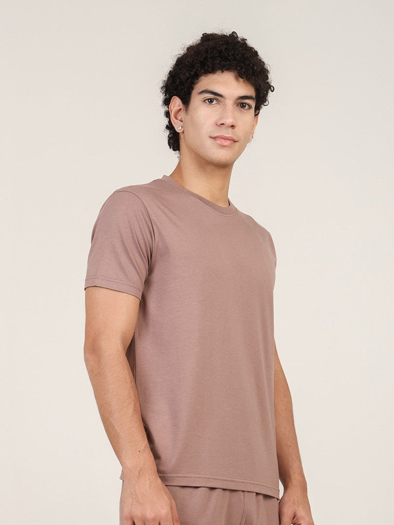 Naturefab Men's Organic Bamboo Tshirt Walnut-3