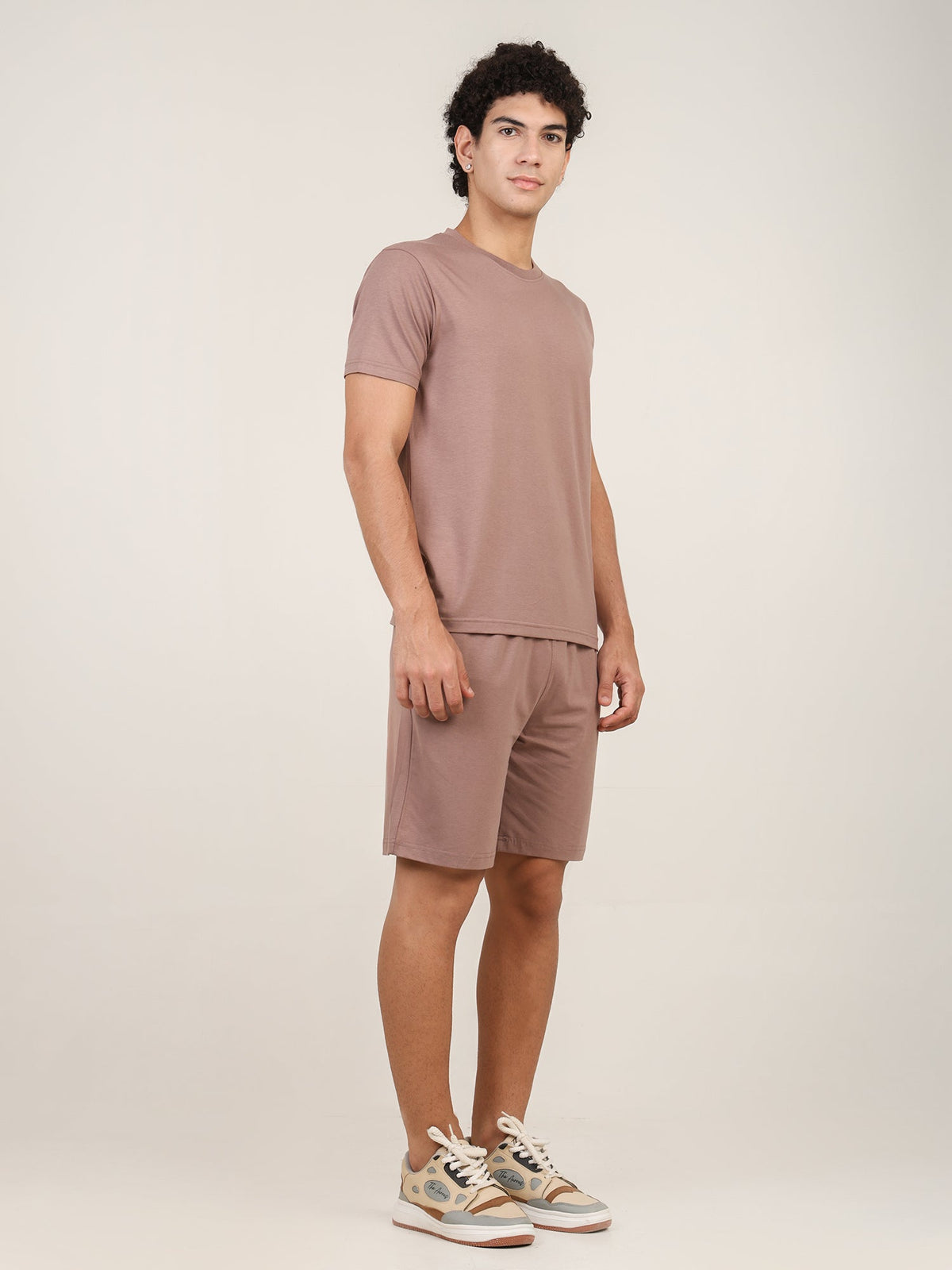Naturefab Men's Organic Bamboo Co-ord Walnut-5