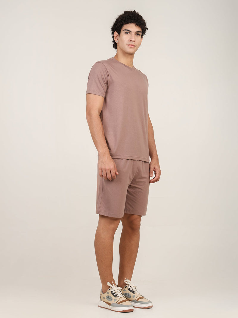 Naturefab Men's Organic Bamboo Co-ord Walnut-5