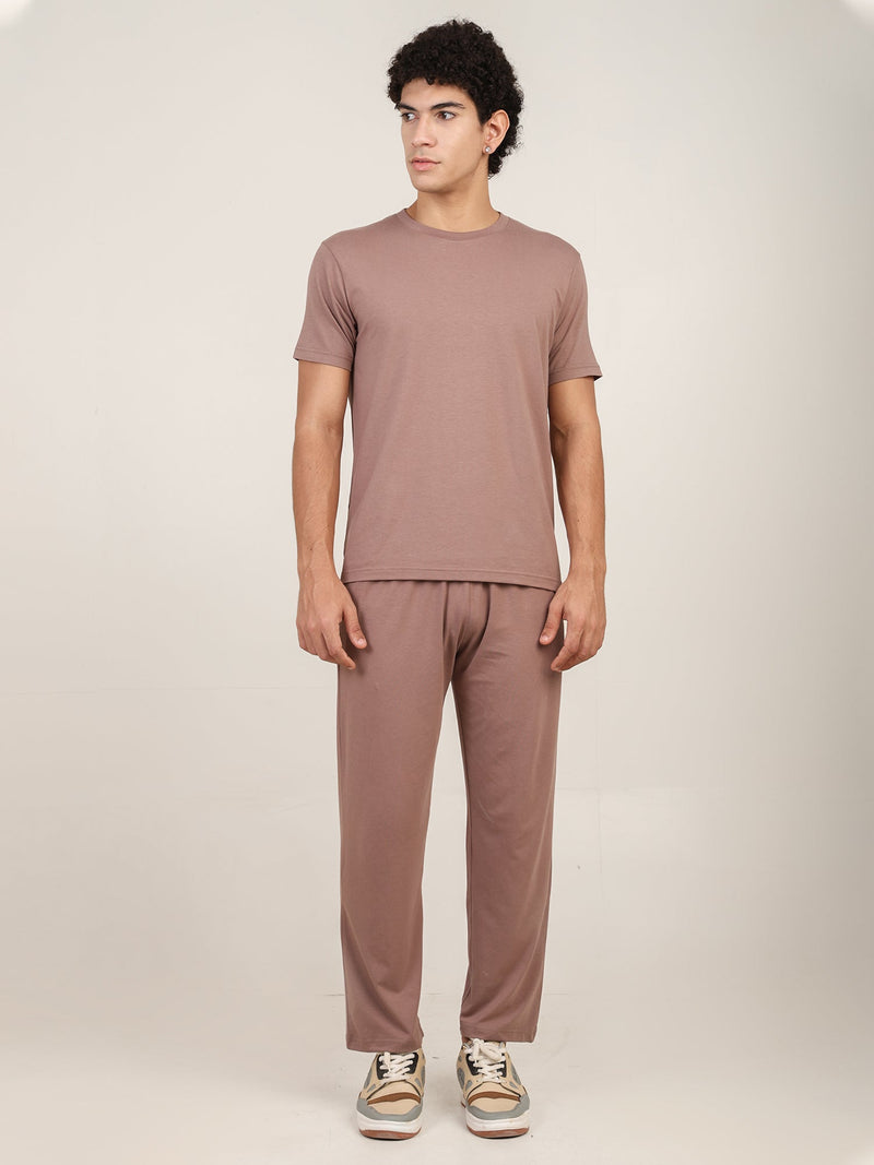 Naturefab Men's Organic Bamboo Pajama Co-ord Walnut-3