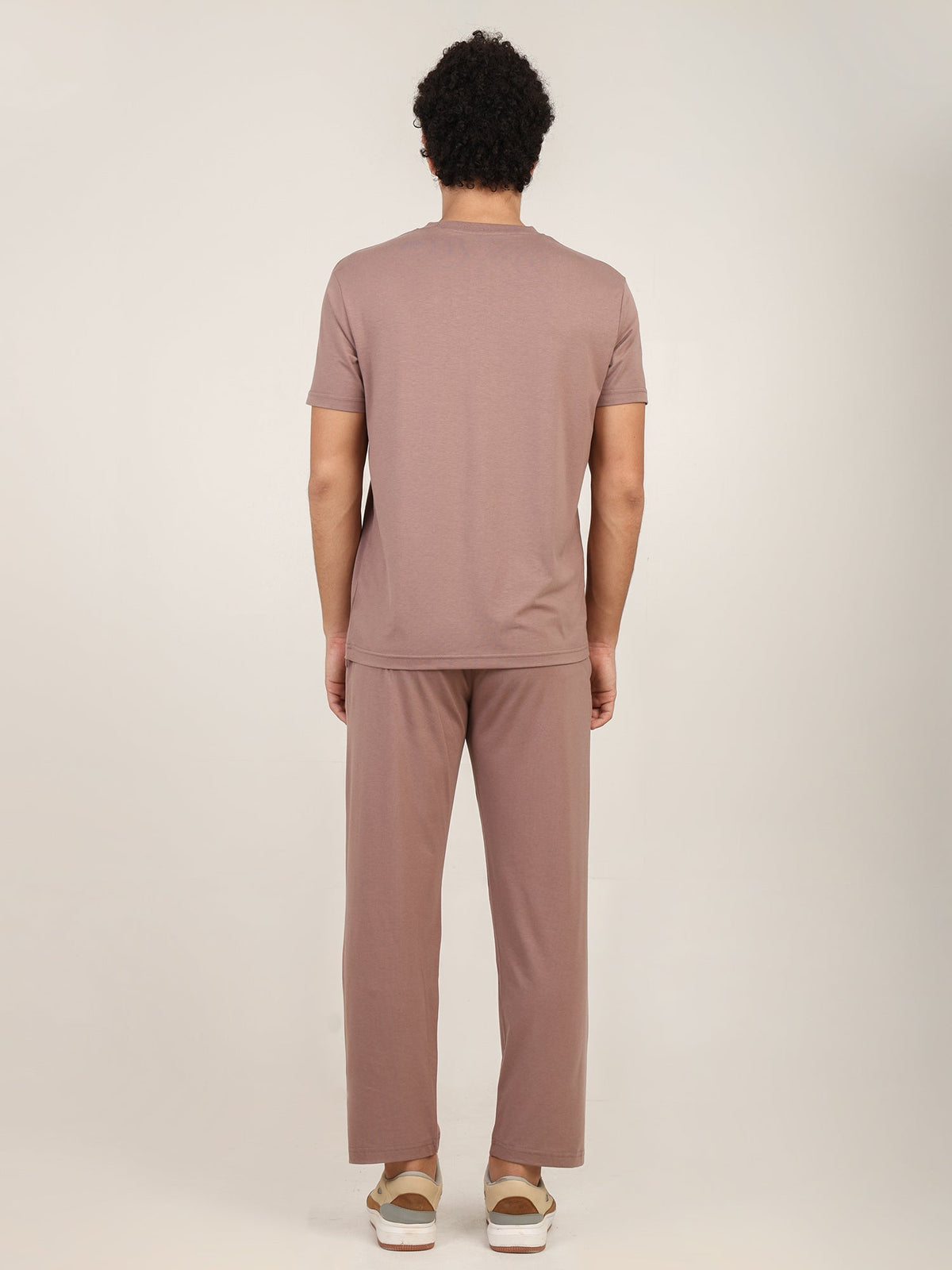 Naturefab Men's Organic Bamboo Pajama Co-ord Walnut-6