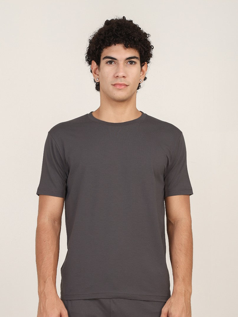 Naturefab Men's Organic Bamboo Tshirt Ash Grey-1