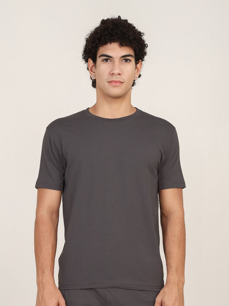Naturefab Men's Organic Bamboo Tshirt Ash Grey-1