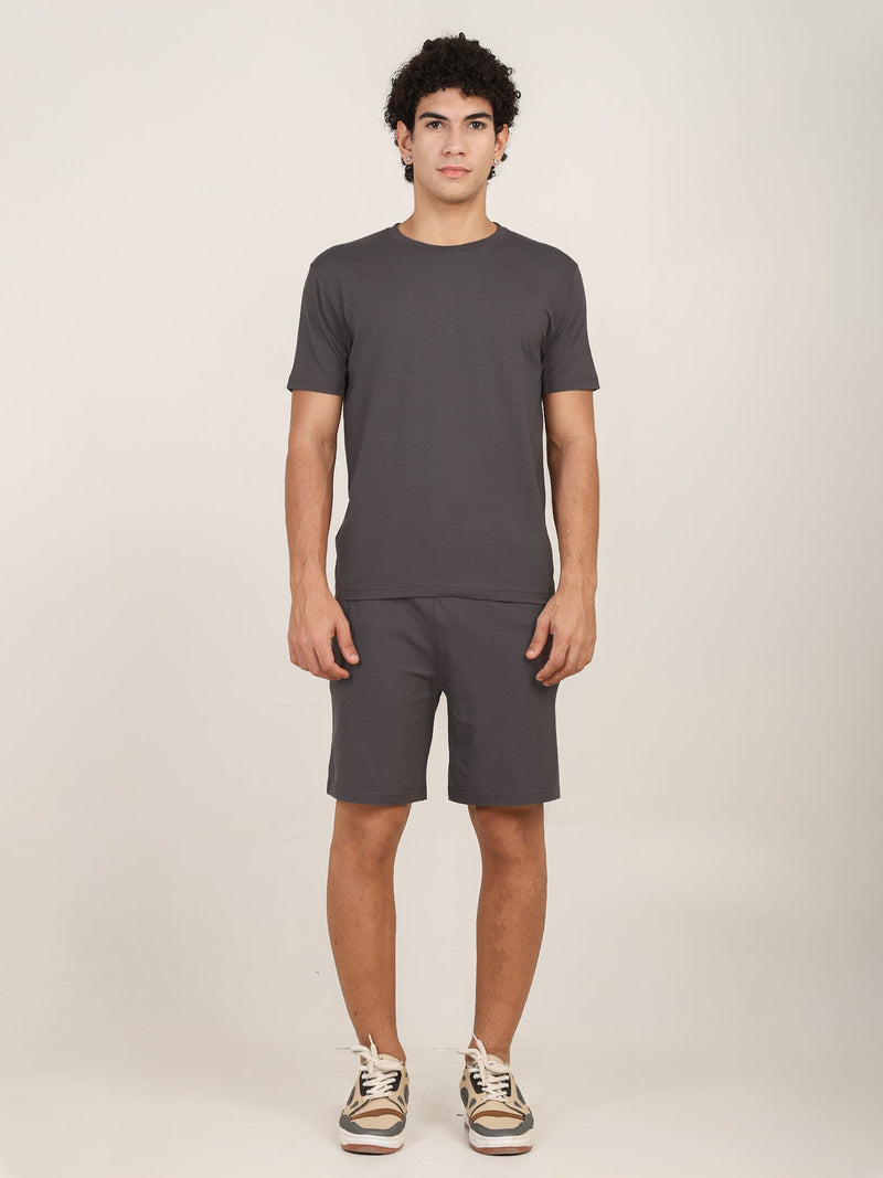 Naturefab Men's Organic Bamboo Co-ord Ash Grey-4