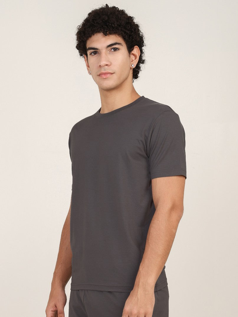 Naturefab Men's Organic Bamboo Tshirt Ash Grey-2