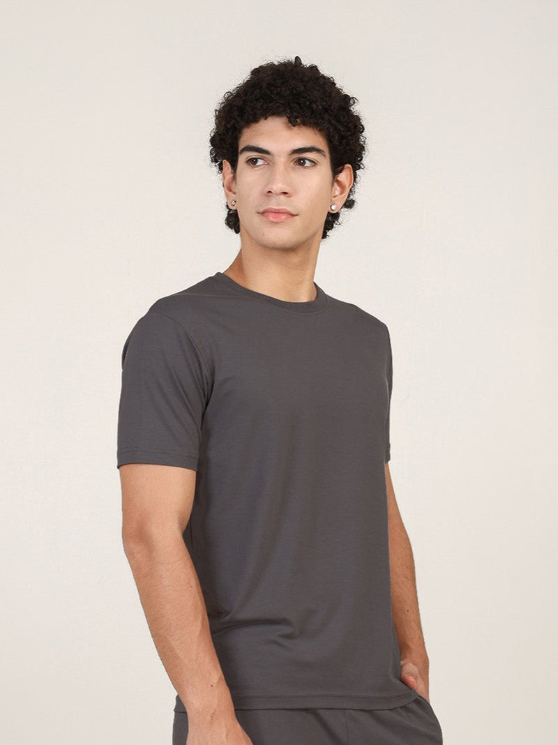 Naturefab Men's Organic Bamboo Tshirt Ash Grey-3