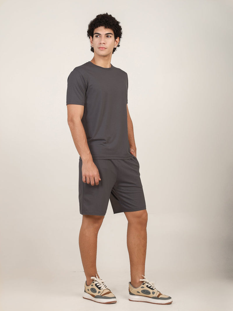 Naturefab Men's Organic Bamboo Co-ord Ash Grey-3