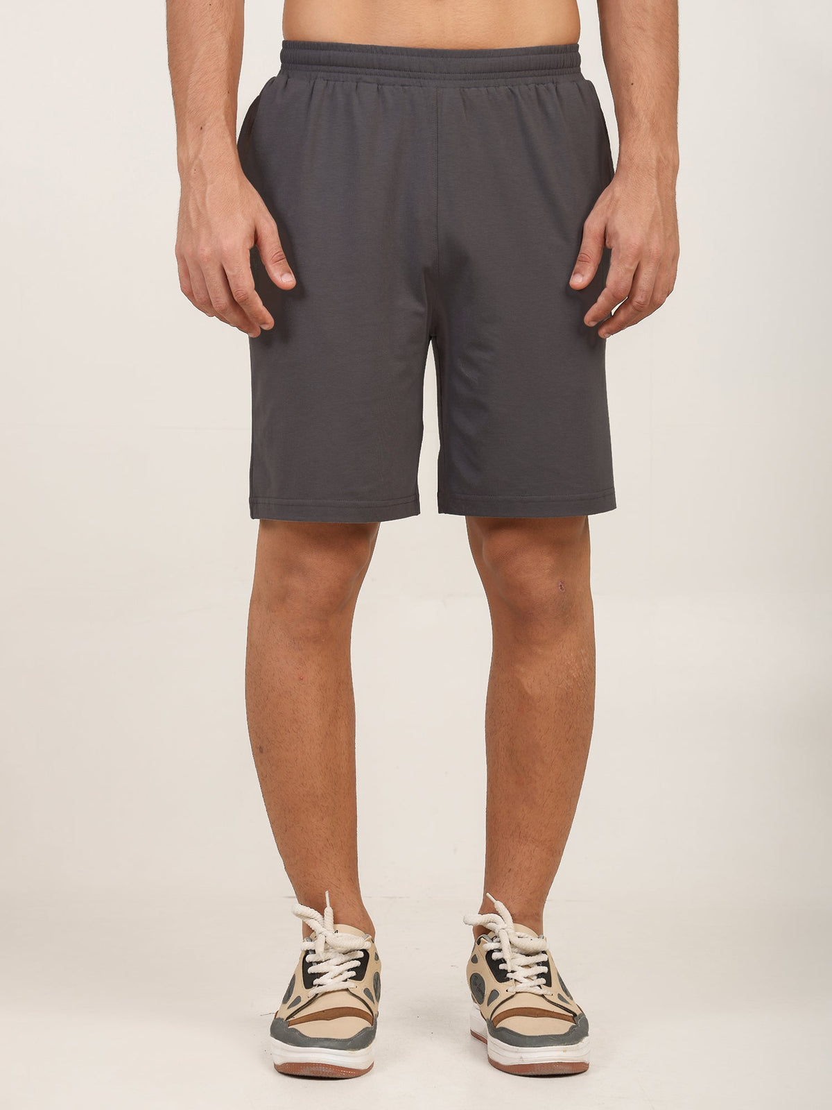 Naturefab Men’s Organic Bamboo Shorts Ash Gray-1