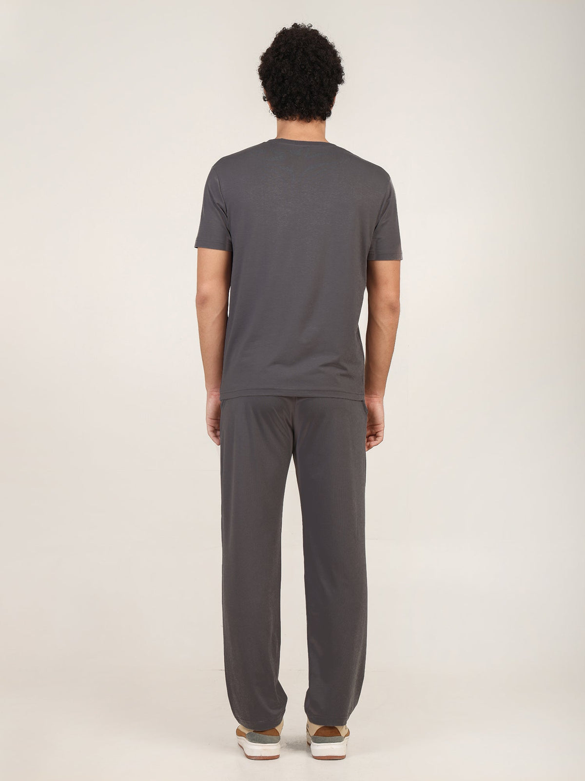 Naturefab Men's Organic Bamboo Pajama Co-ord Ash Gray-6