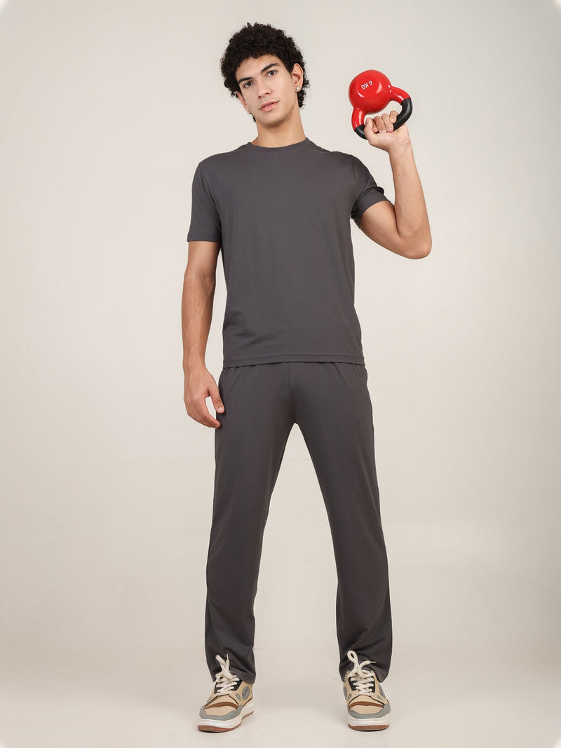 Naturefab Men's Organic Bamboo Pajama Co-ord Ash Gray-3