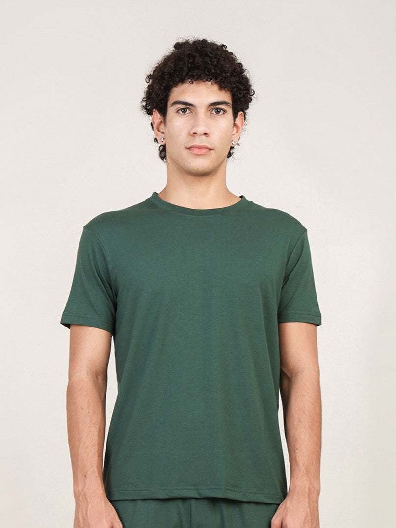 Naturefab Men's Organic Bamboo Tshirt Forest Green