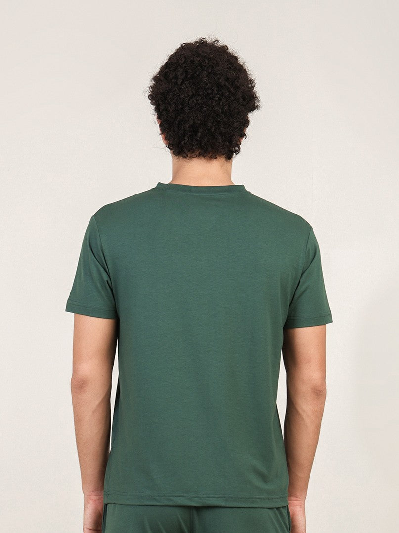 Naturefab Men's Organic Bamboo Tshirt Forest Green-4