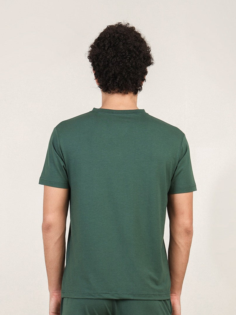 Naturefab Men's Organic Bamboo Tshirt Forest Green-4