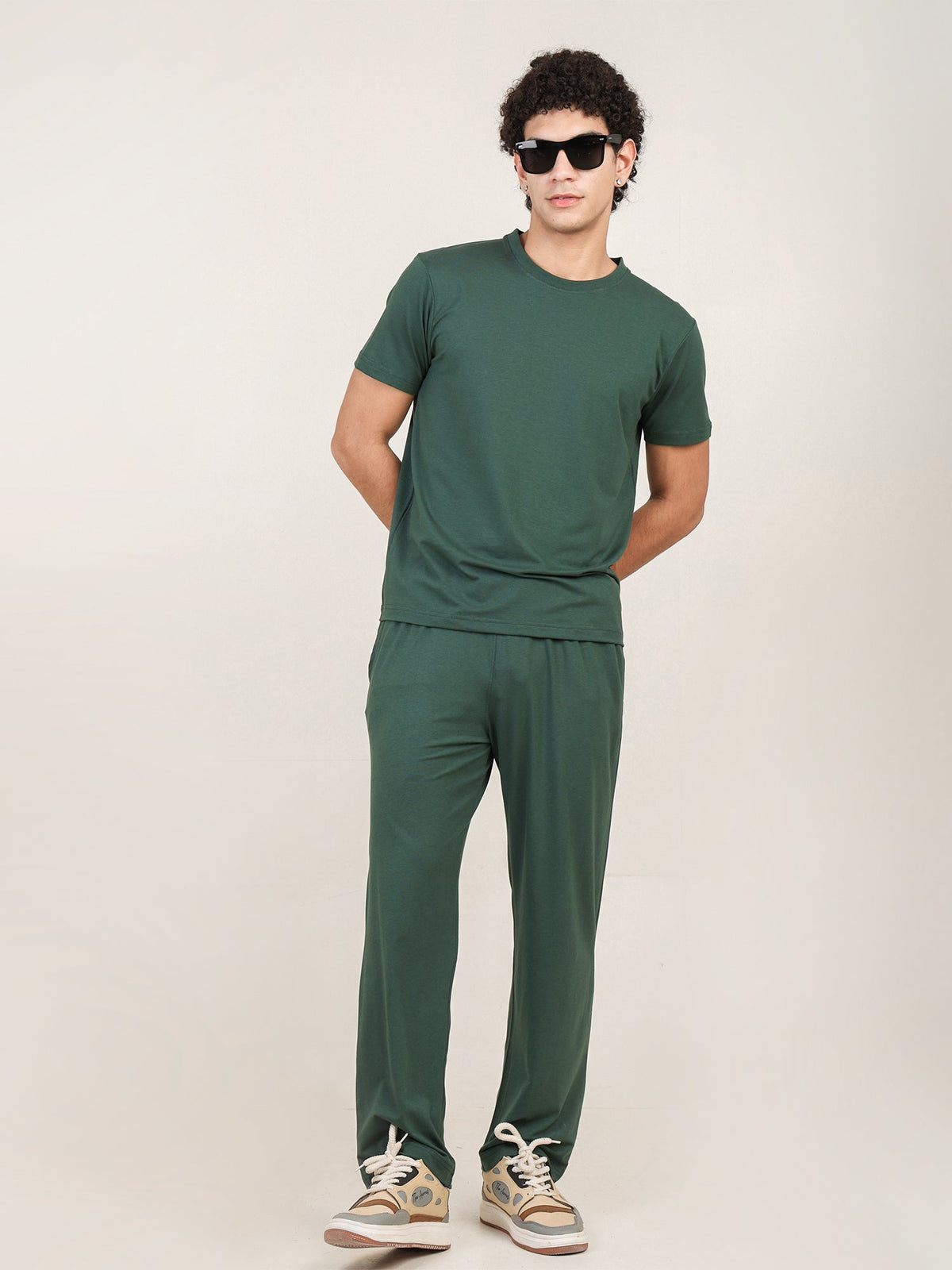 Naturefab Men’s Organic Bamboo Pajama Forest Green-4