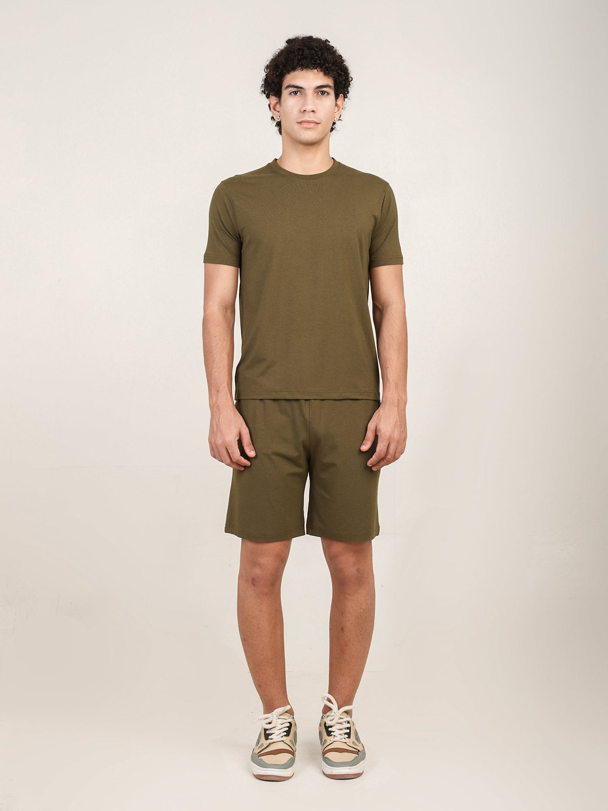 Naturefab Men's Organic Bamboo Co-ord Moss Green-4